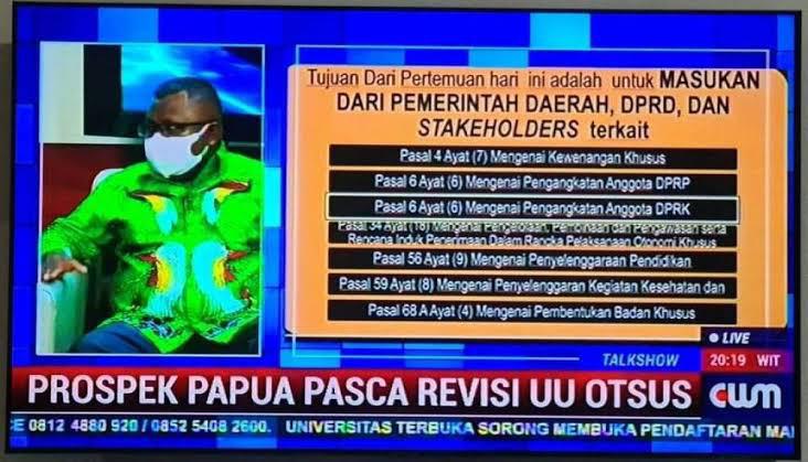 Anggota DPD RI Agustinus R Kambuya,S.IP,SH